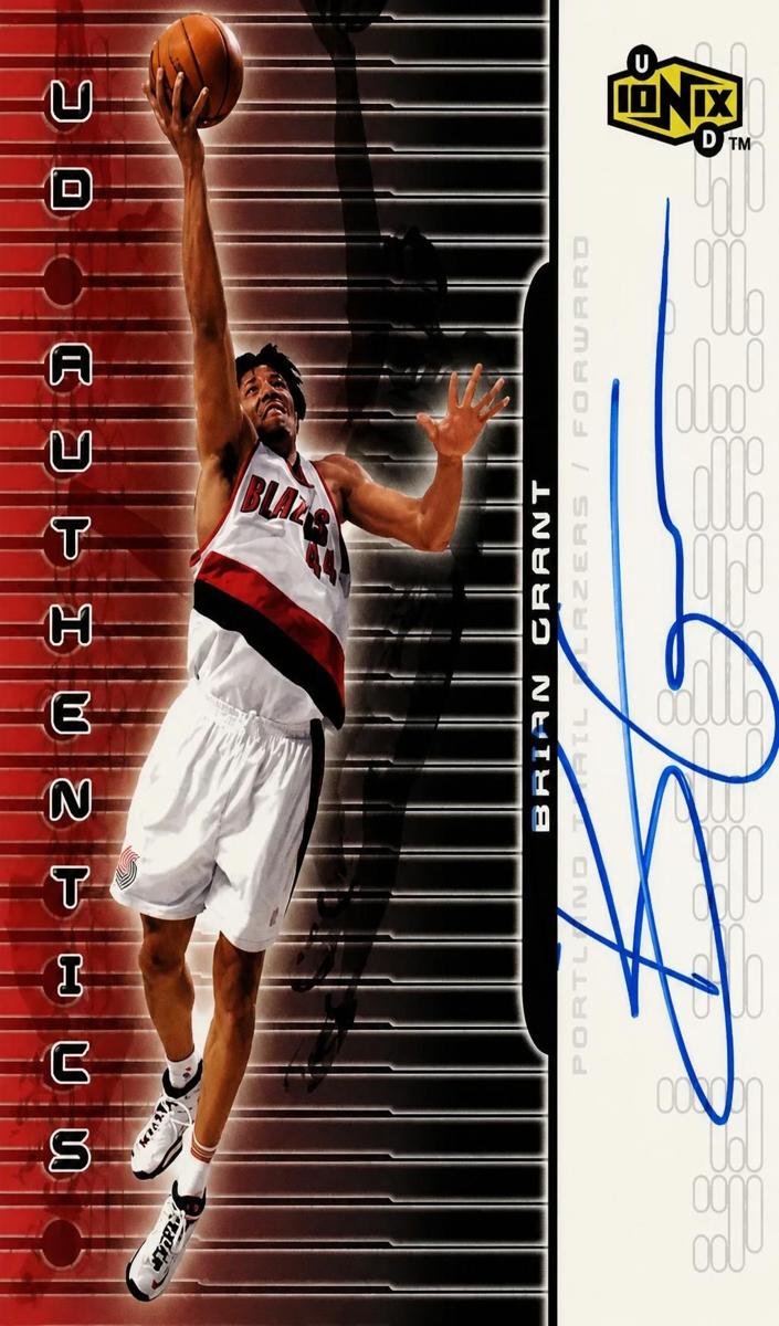 1999 Upper Deck Ionix Brian Grant #BG card