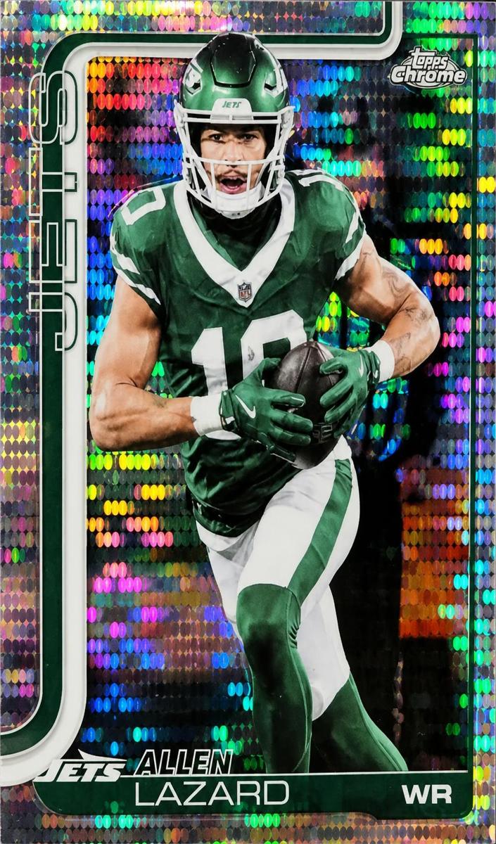 Allen Lazard 2025 Topps Chrome Football card
