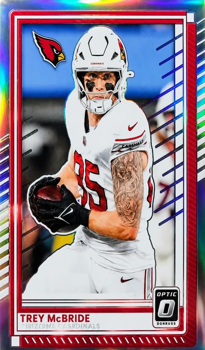 Trey McBride 2025 Donruss Optic Football card
