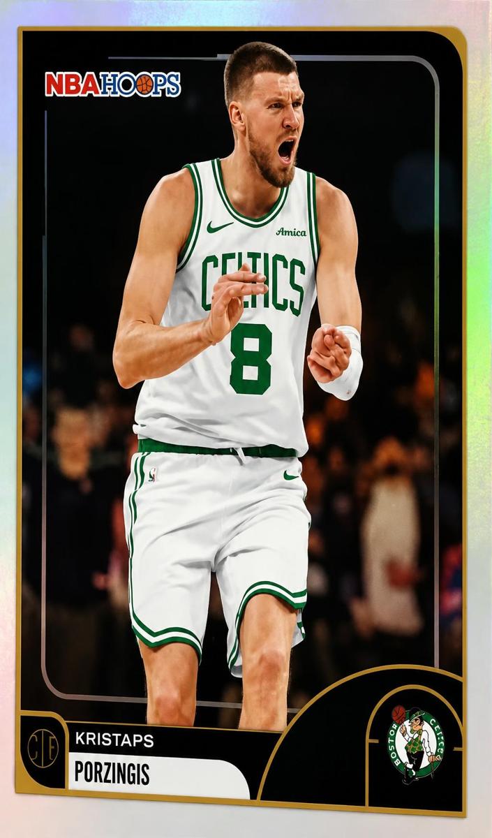 2025 Topps NBA Hoops Kristaps Porzingis #201 card