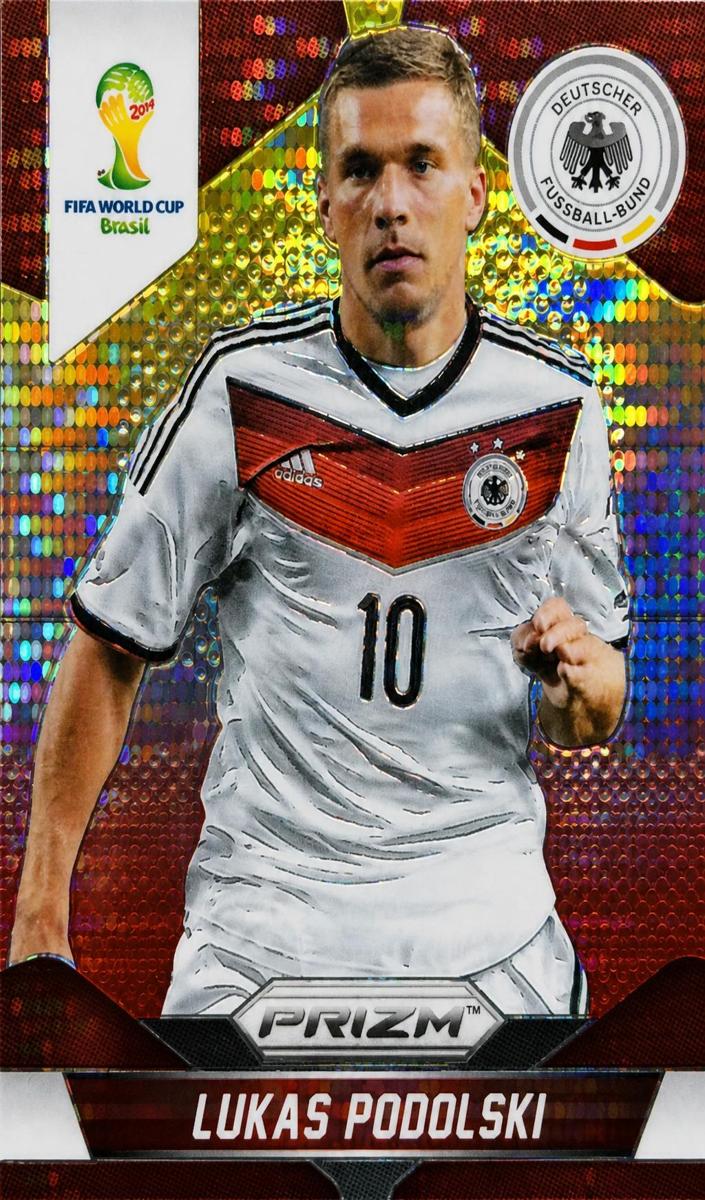 2014 Lukas Podolski [Yellow and Red Pulsar] #92