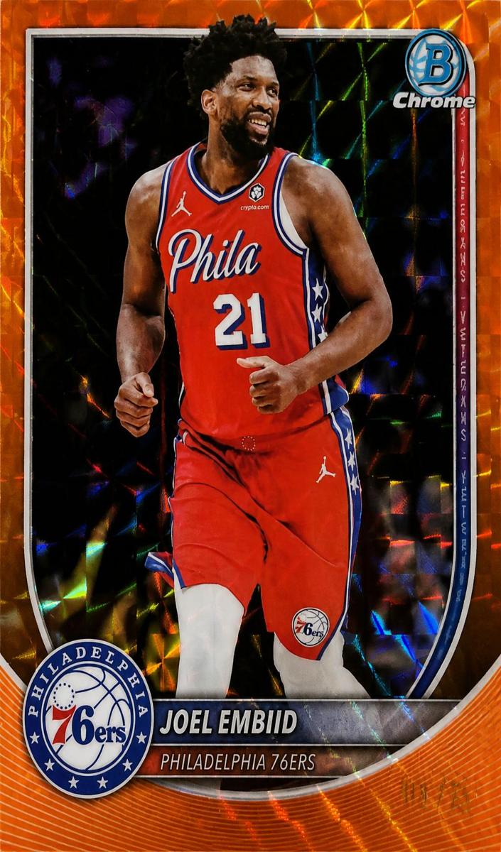 Joel Embiid 2025 Bowman Basketball card