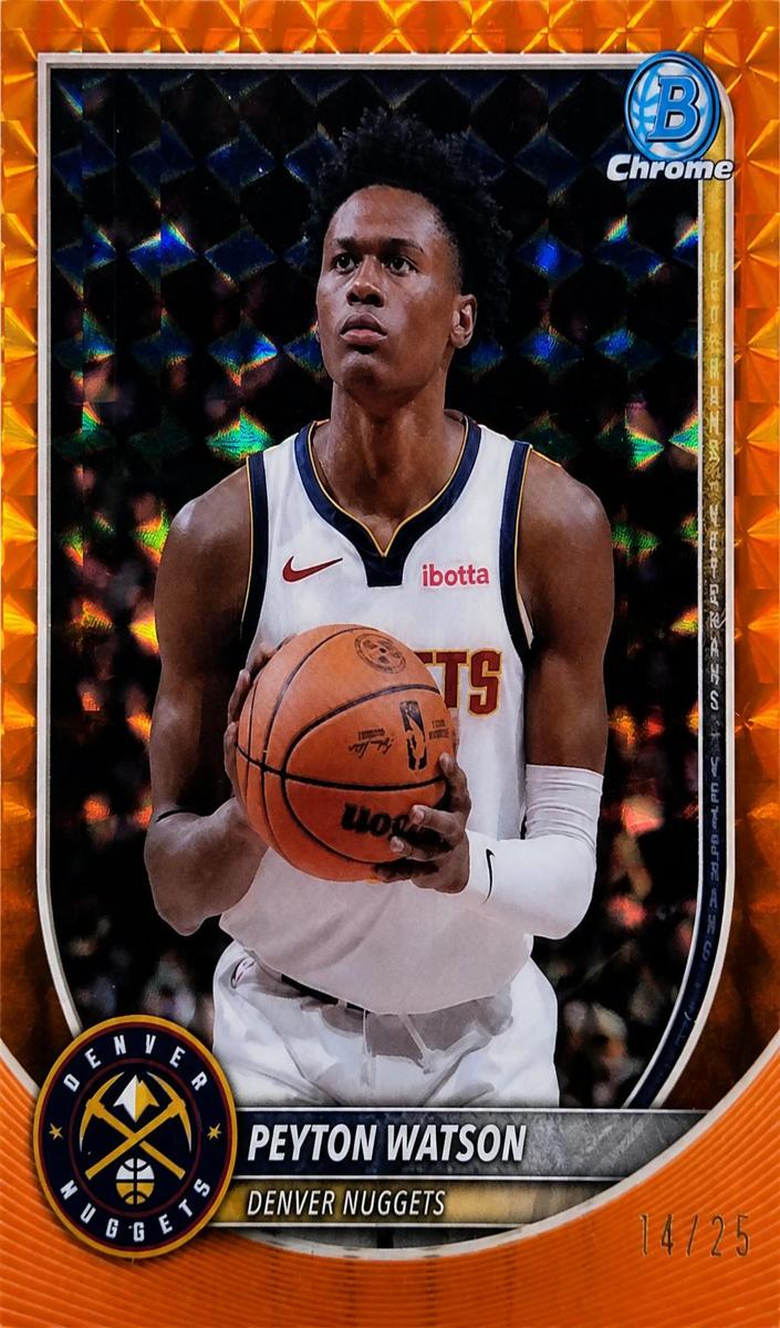 Peyton Watson 2025 Bowman Basketball card