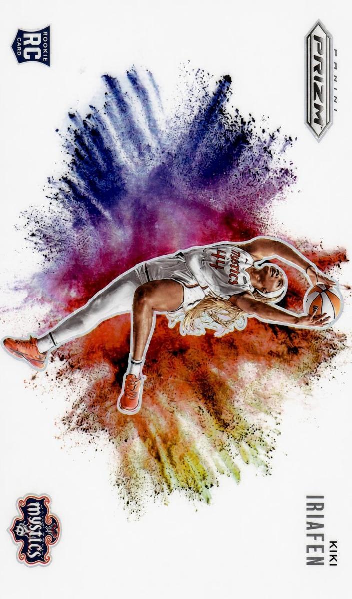 2025 Panini Prizm WNBA Color Blast Kiki Iriafen #9 card