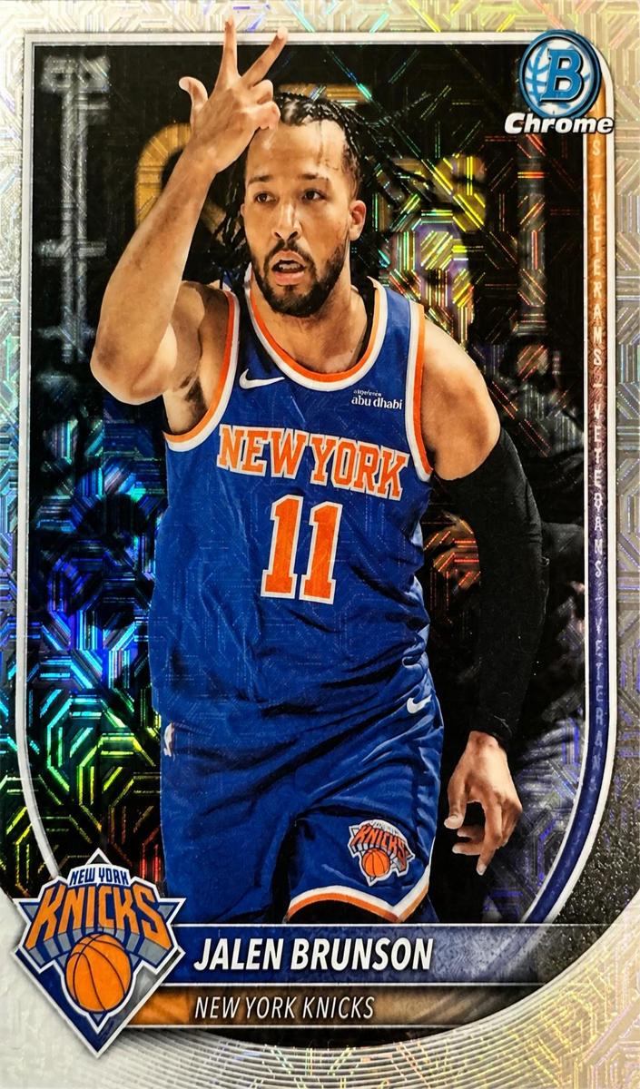 Jalen Brunson 2025-26 Bowman Mega Box Basketball card