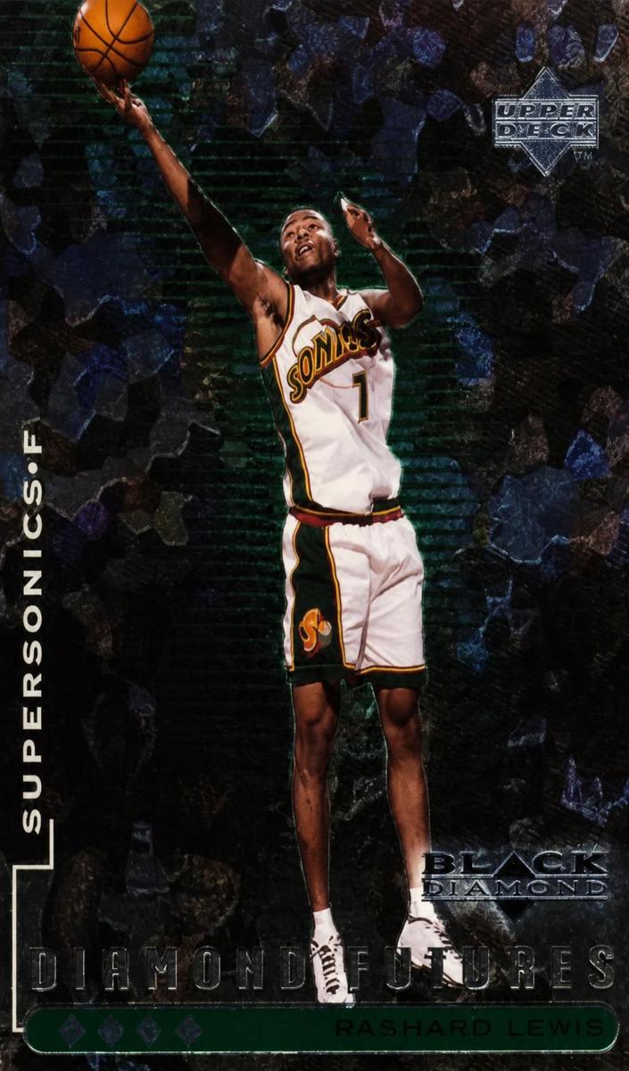 1998 Upper Deck Black Diamond Rashard Lewis #100 card