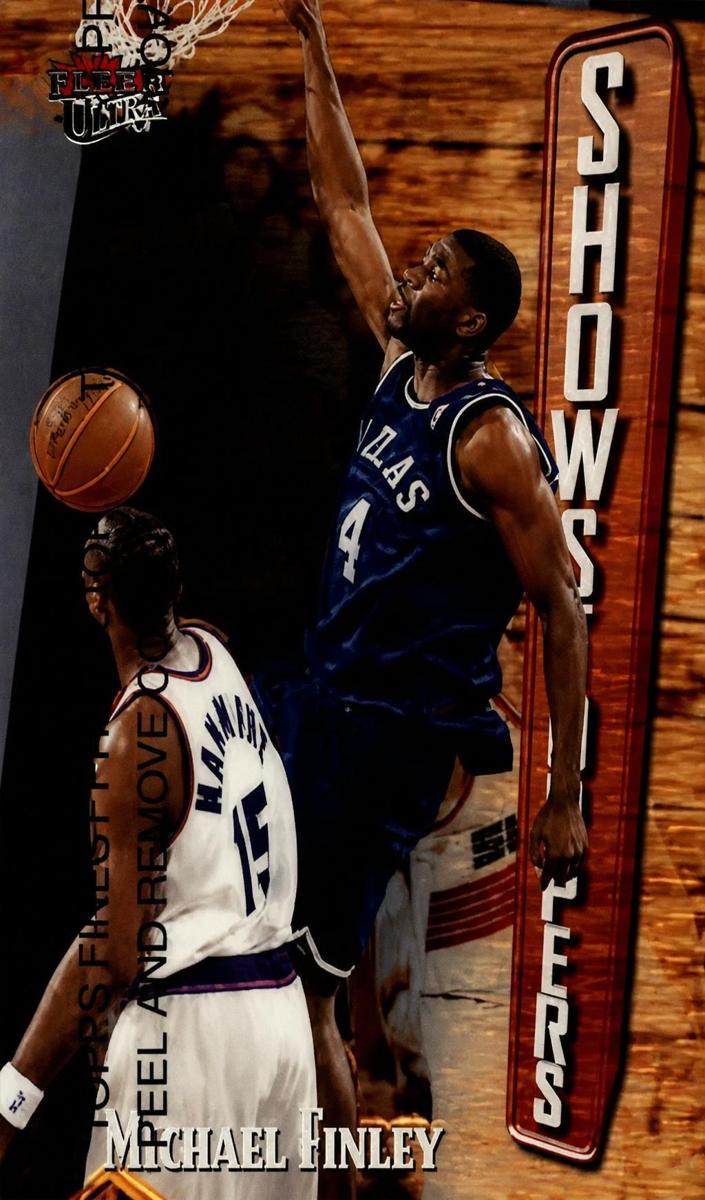 1997 Topps Finest Michael Finley #263 card