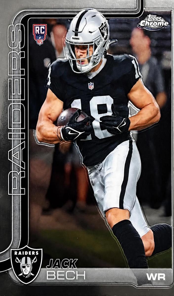 Jack Bech 2025 Topps Chrome Football card