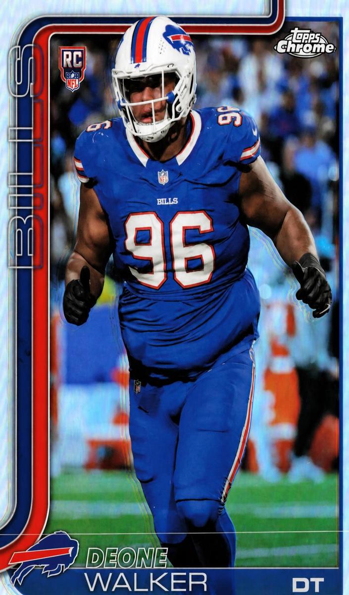 Deone Walker 2025 Topps Chrome Football card