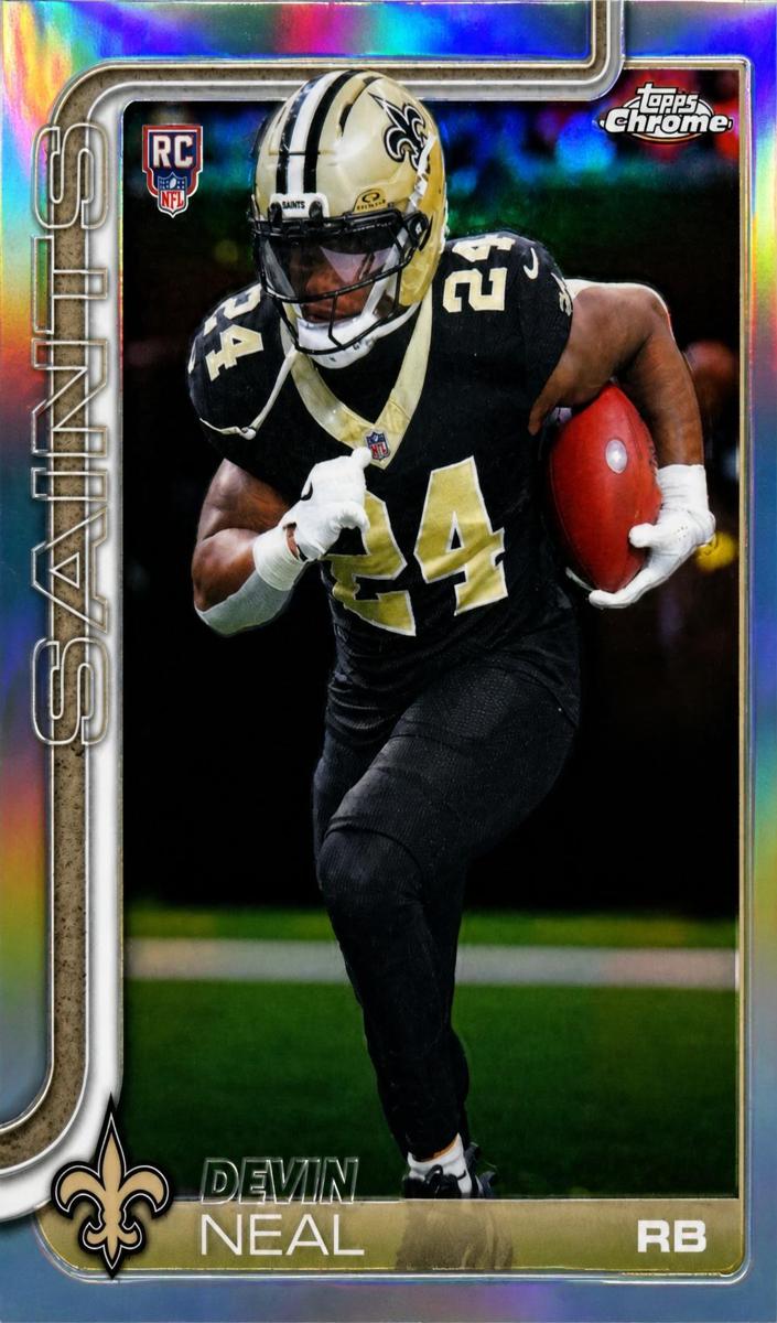 Devin Neal 2025 Topps Chrome Football card