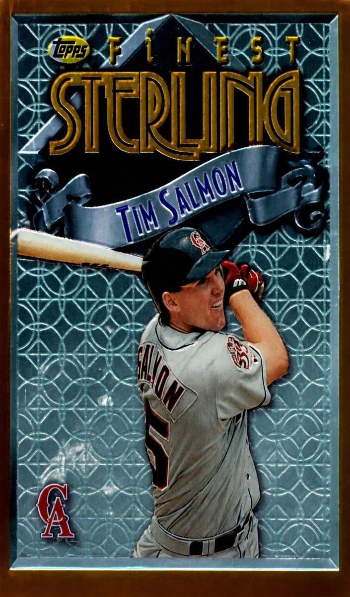 1996 Topps Finest Tim Salmon #97 card
