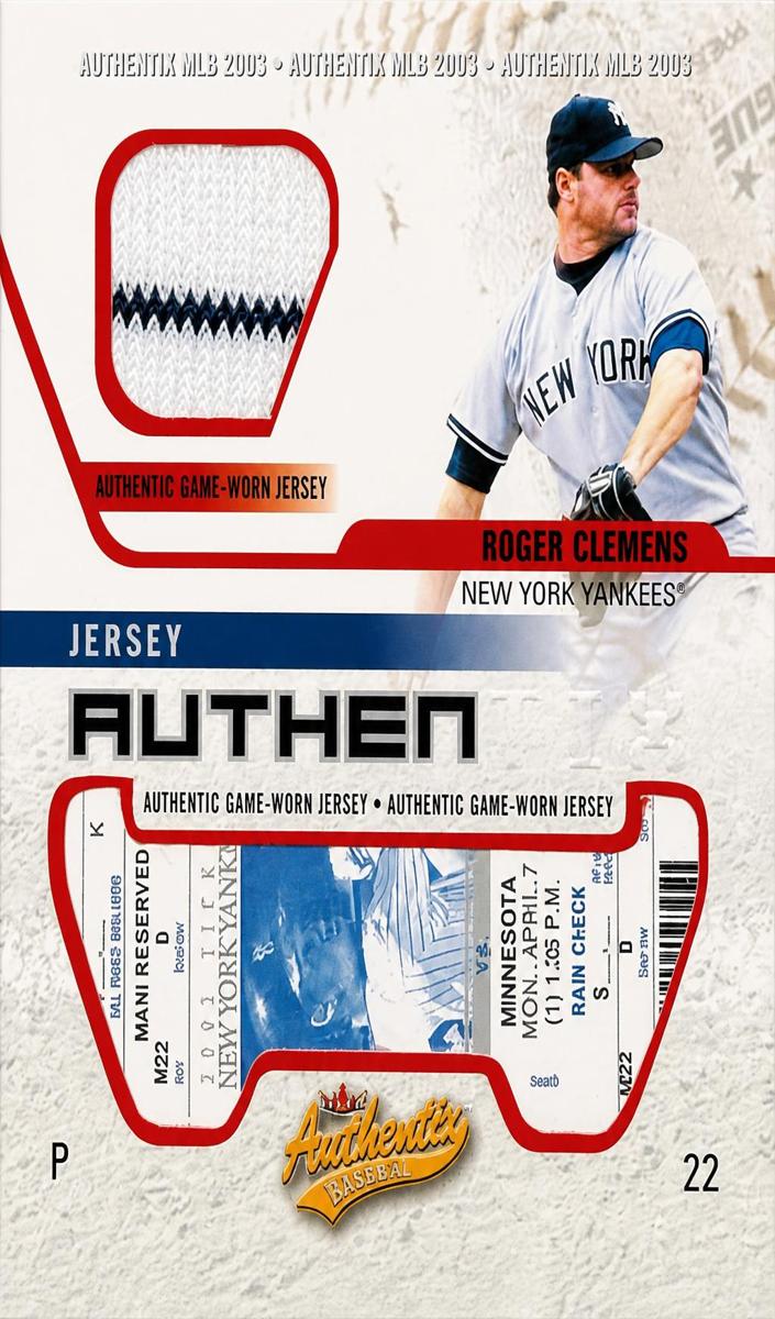 2003 Roger Clemens #JA-RC
