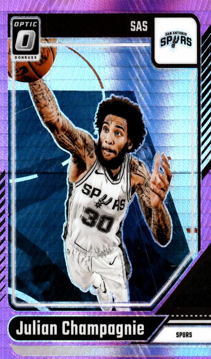 Julian Champagnie 2024-25 Donruss Optic Basketball card