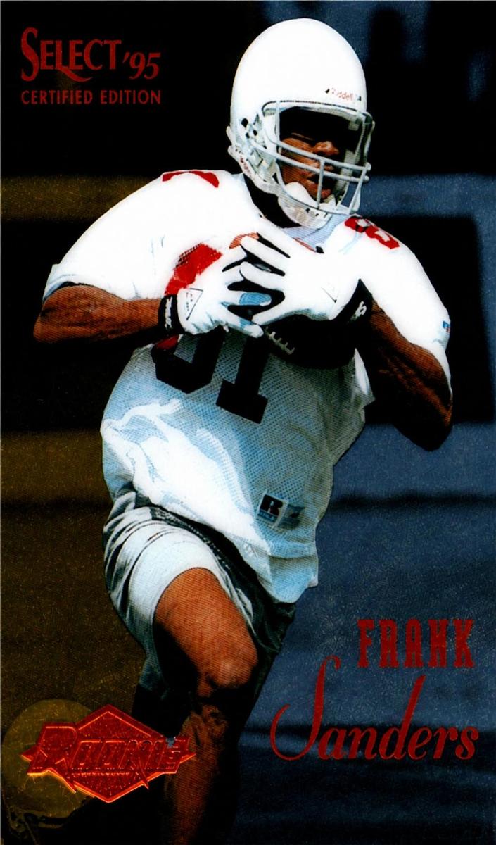 1995 Select Certified Frank Sanders #107 card