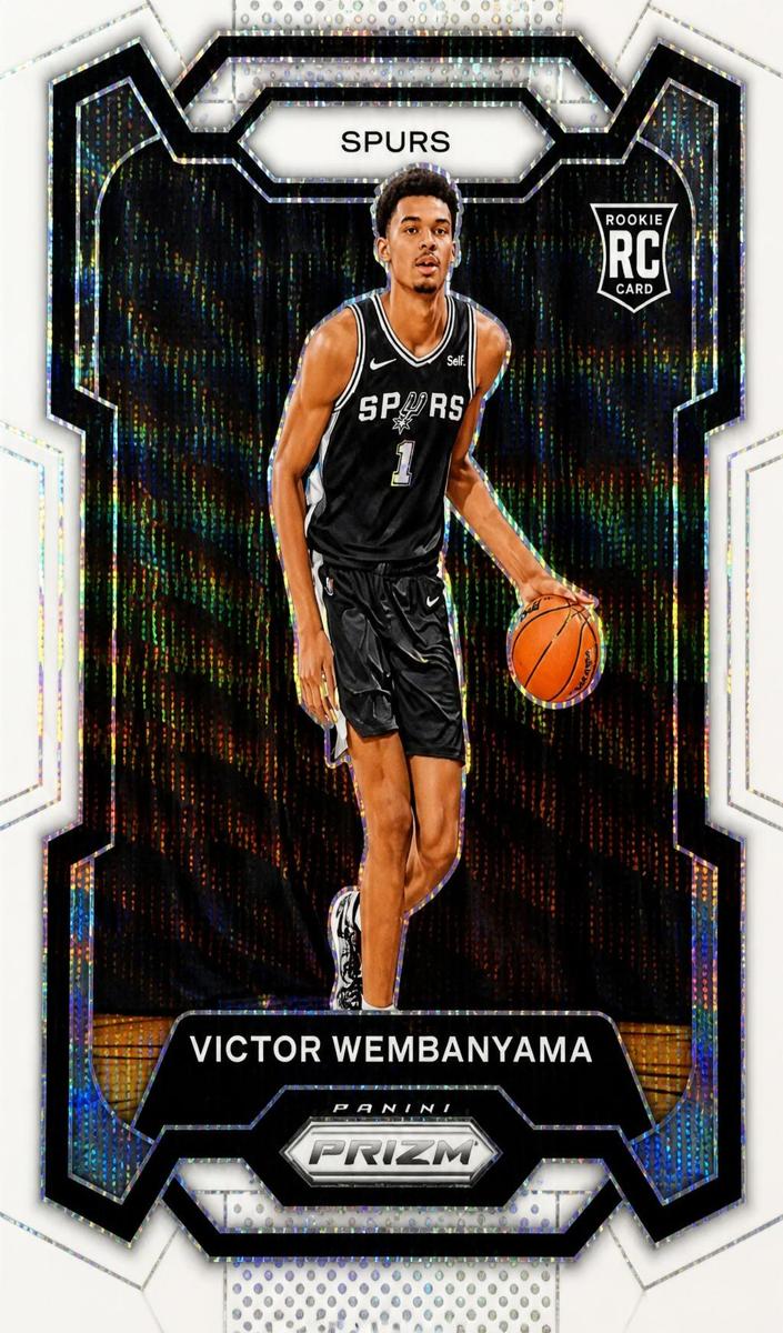 Victor Wembanyama 2023 Panini Prizm Basketball White Wave #136