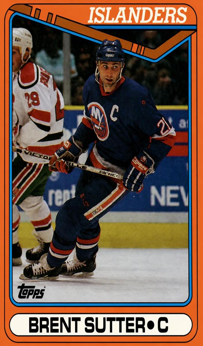 1990 Topps Brent Sutter #258 card