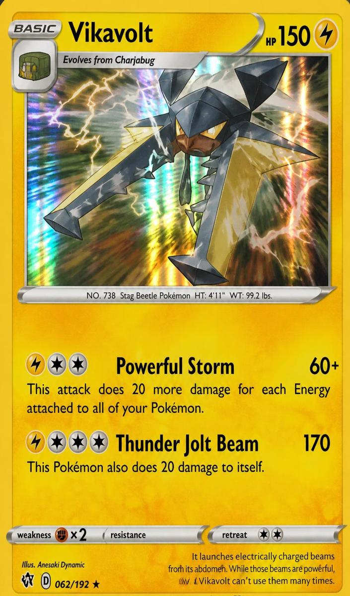 Vikavolt Holo 2020 Pokemon Sword & Shield Rebel Clash