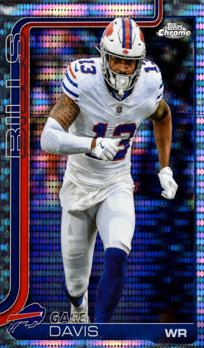 Gabe Davis 2025 Topps Chrome Football card