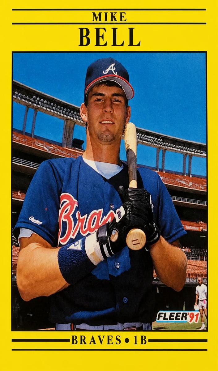 1991 Fleer Mike Bell #682 card