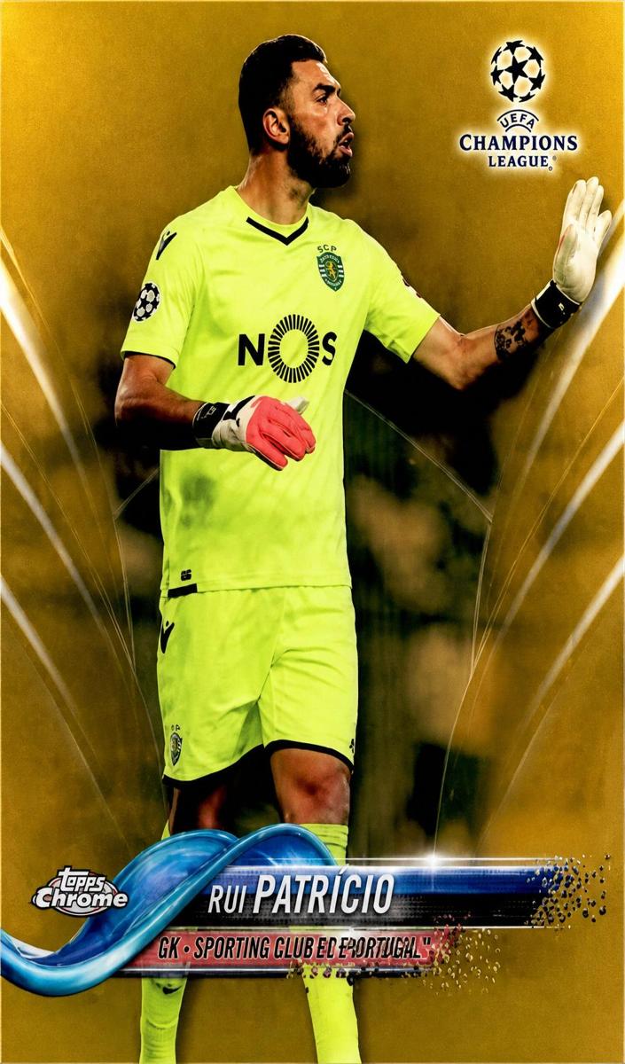 2017 Topps Chrome UEFA Champions League Rui Patricio [Orange] #54 card