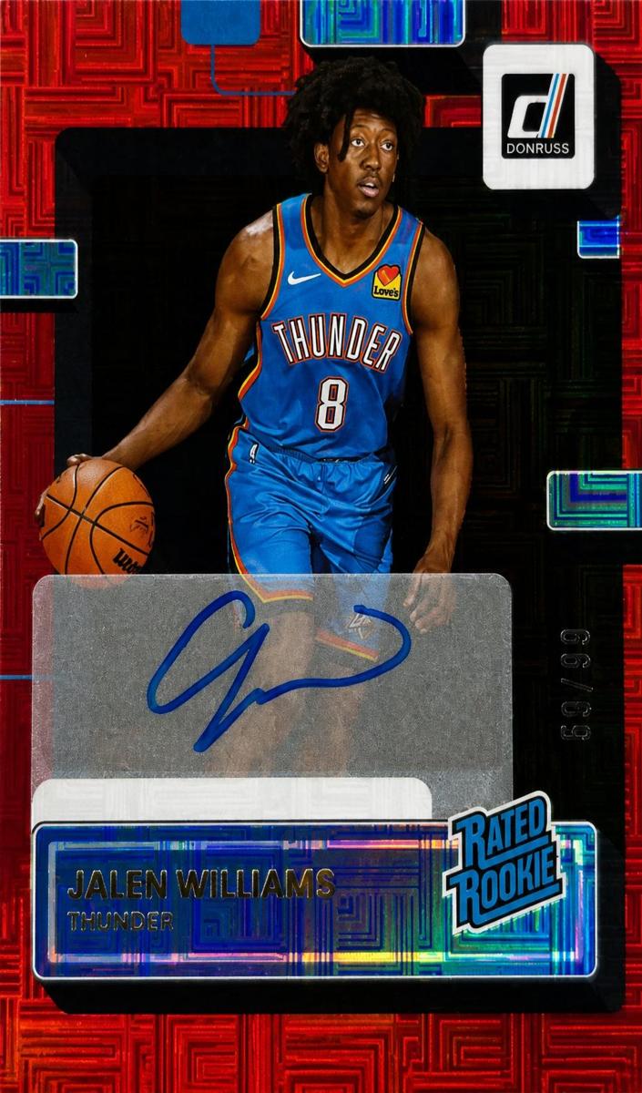 2022 Panini Donruss RED CHOICE #212 Jalen Williams front