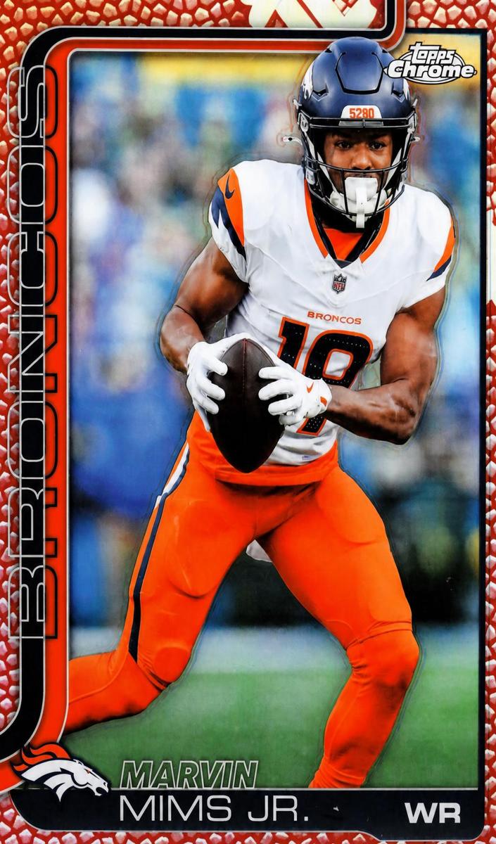 Marvin Mims Jr. 2025 Topps Chrome Football card