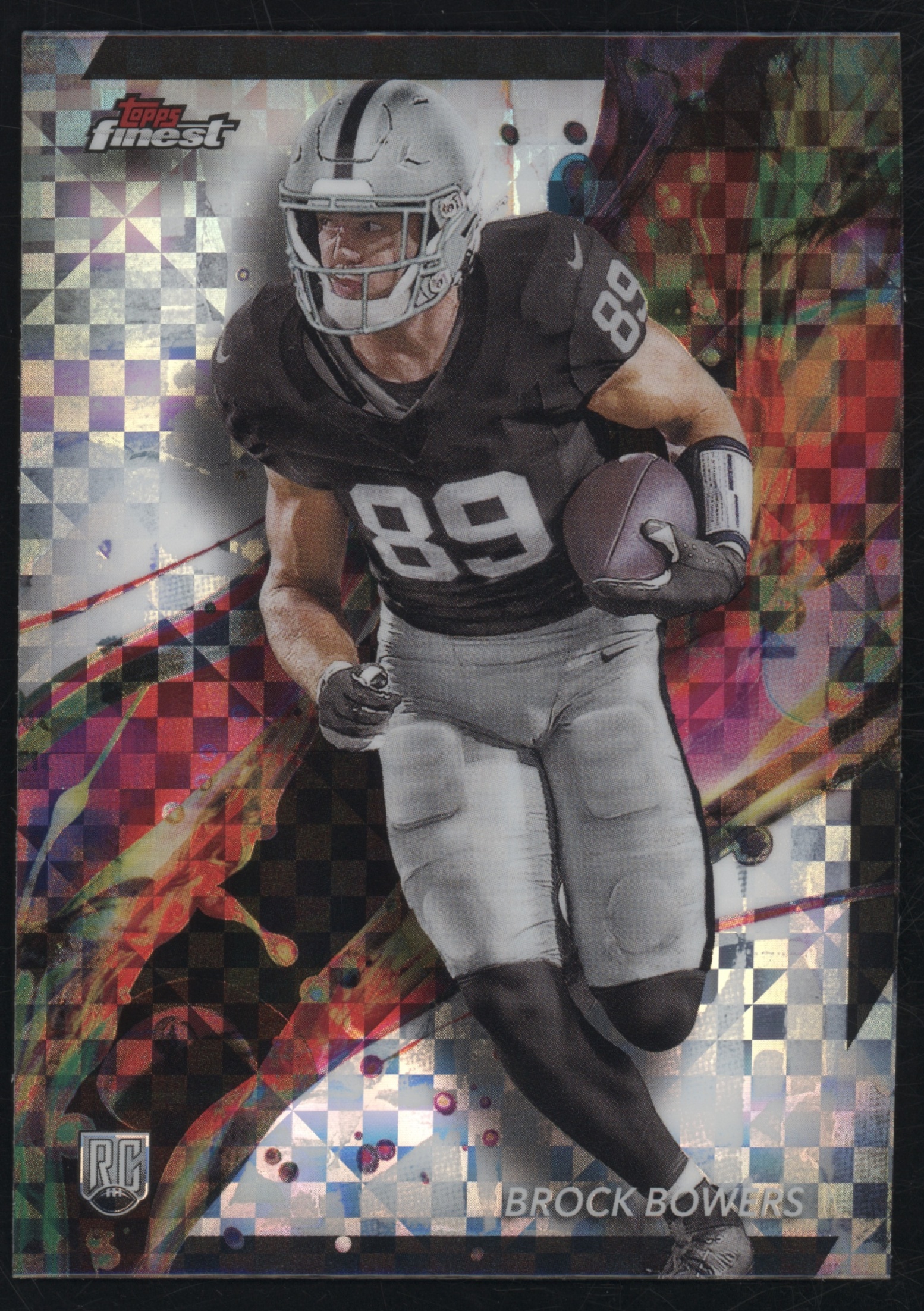2024 Topps Finest Baseball Checkerboard Refractor Brock Bowers #82 PSA 9