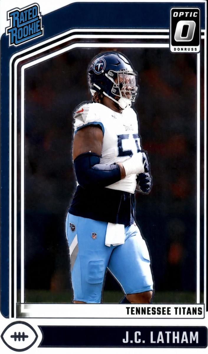 J.C. Latham 2024 Donruss Optic Football card