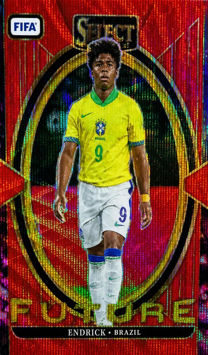 2024 Panini Select FIFA Endrick [Gold] #15 card
