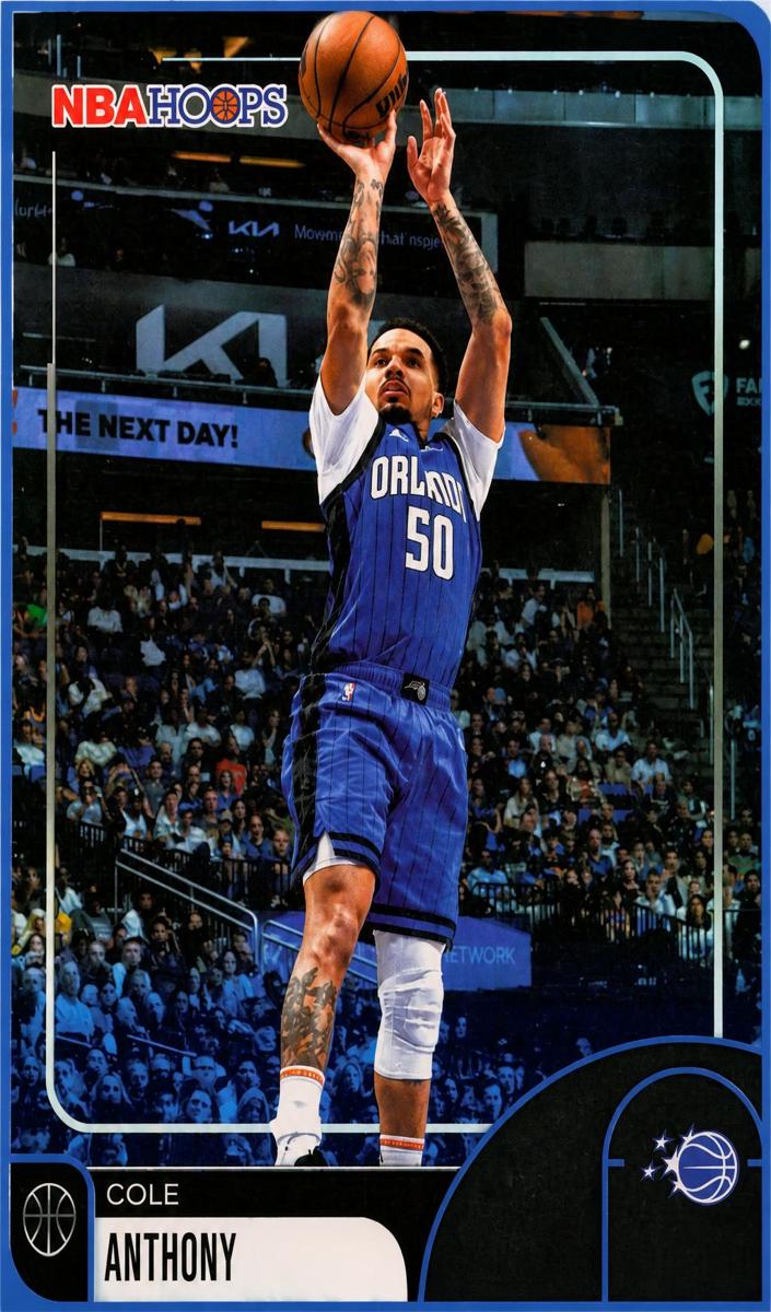 2025 Topps NBA Hoops Cole Anthony #77 card