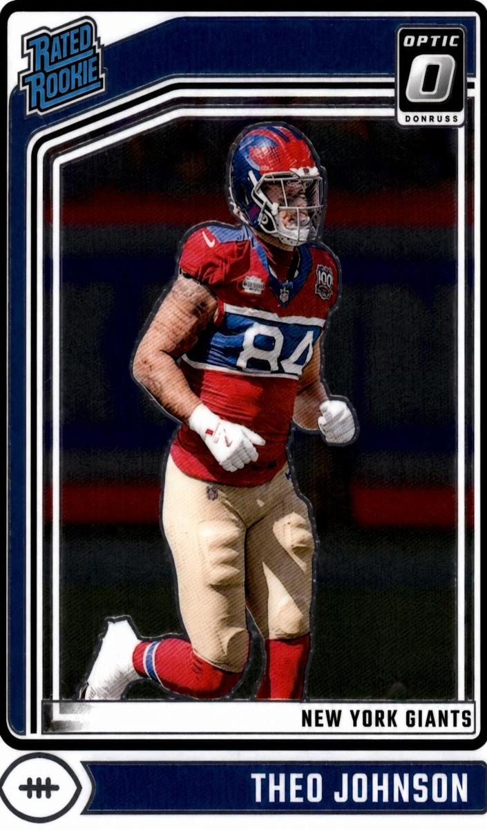 Theo Johnson 2024 Donruss Optic Football card