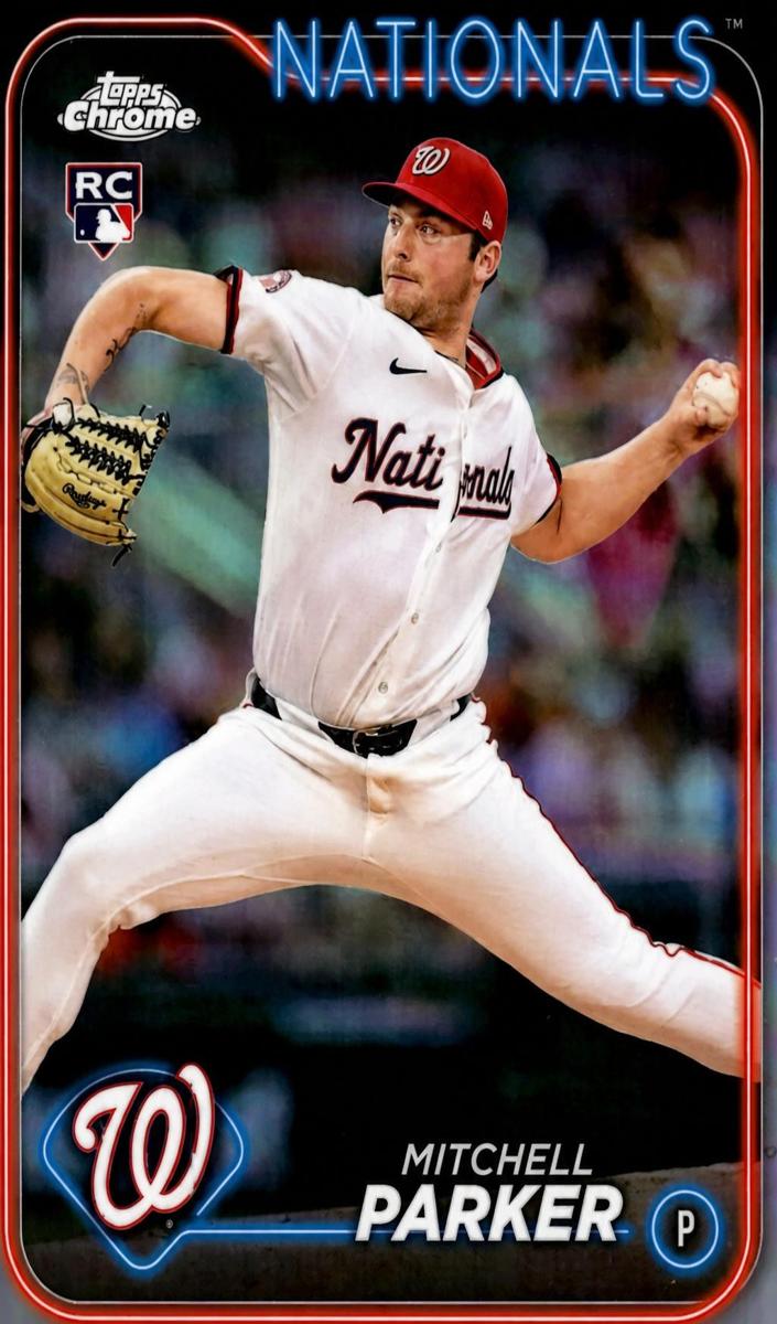 Mitchell Parker 2024 Chrome Update card