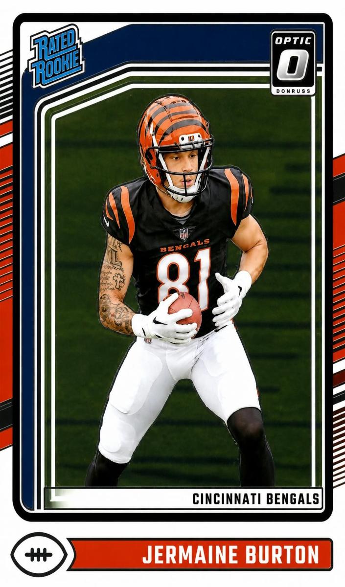 Jermaine Burton 2024 Donruss Optic Football card