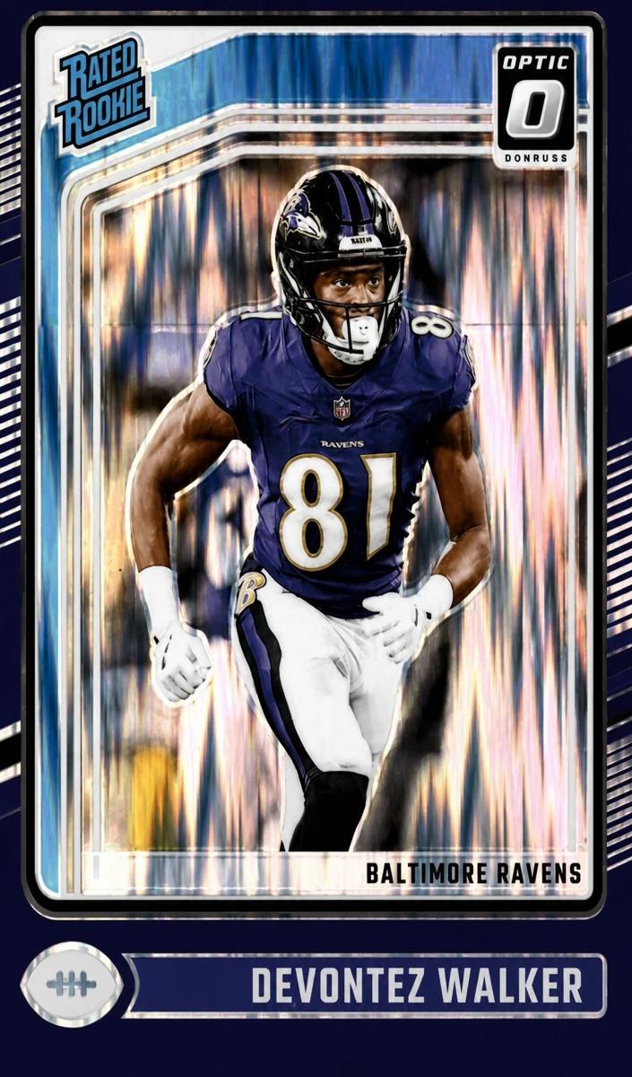 Devontez Walker 2024 Donruss Optic Football card