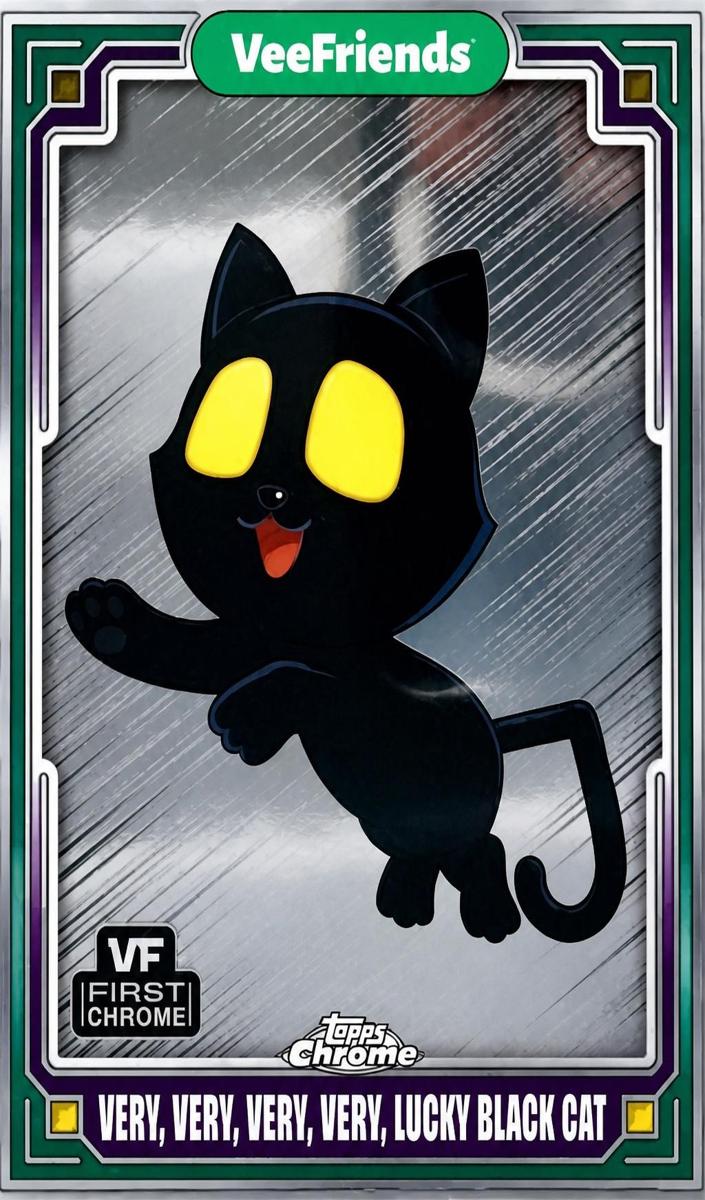 2025 Very, Very, Very, Very, Lucky Black Cat [Purple Refractor] #3