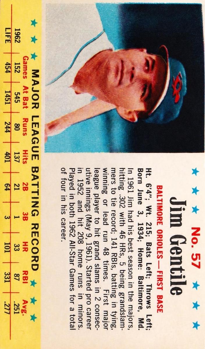 1963 Jim Gentile #57