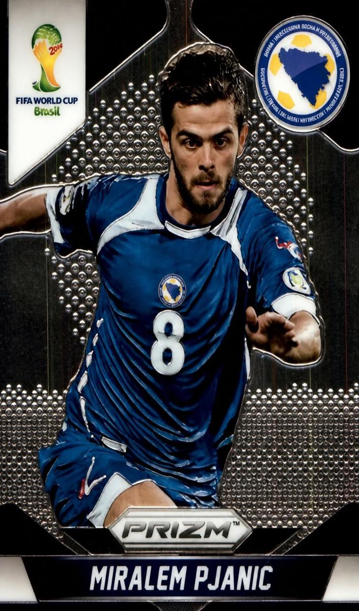 2014 Panini Prizm World Cup Miralem Pjanic [Green] #25 card