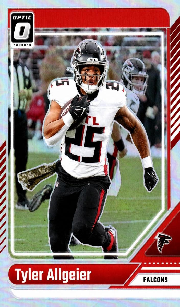 Tyler Allgeier 2024 Donruss Optic Football card