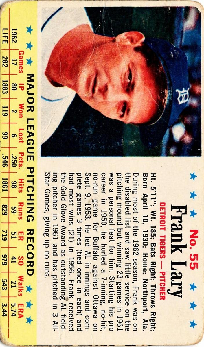 1963 Frank Lary #55