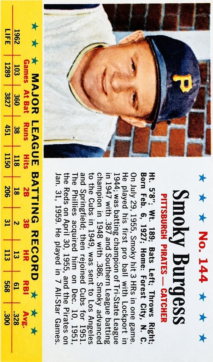 1963 Smoky Burgess #144