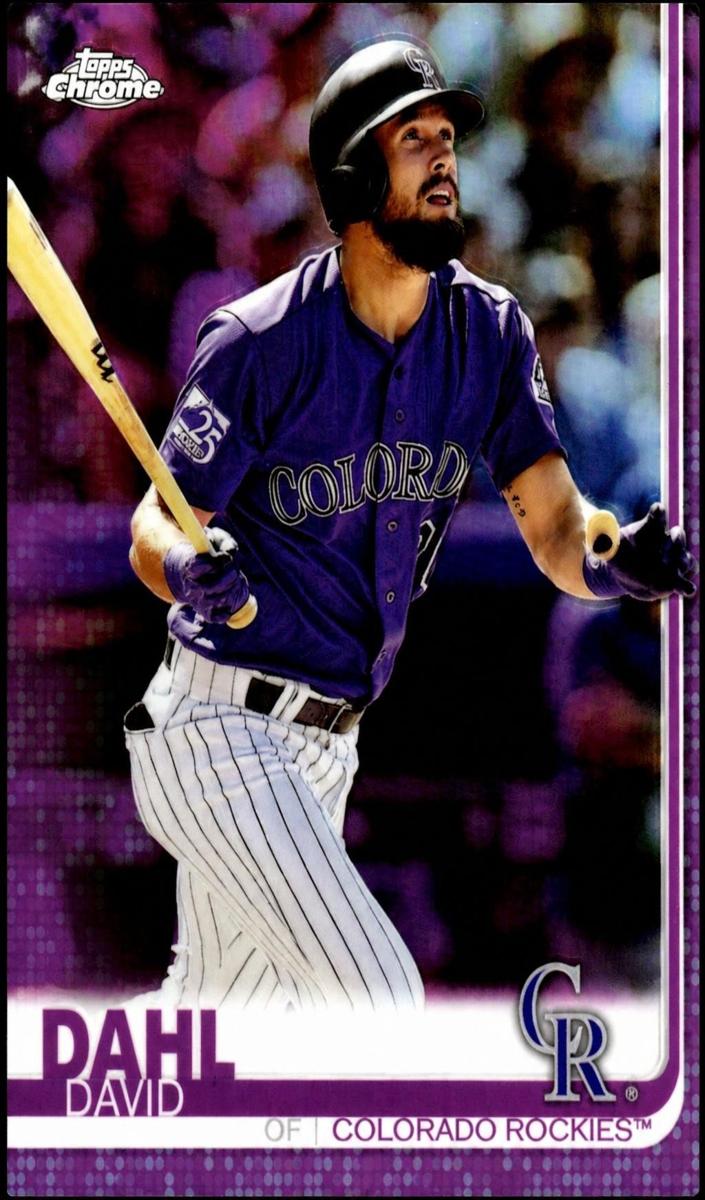 2019 Topps Chrome David Dahl #91 card