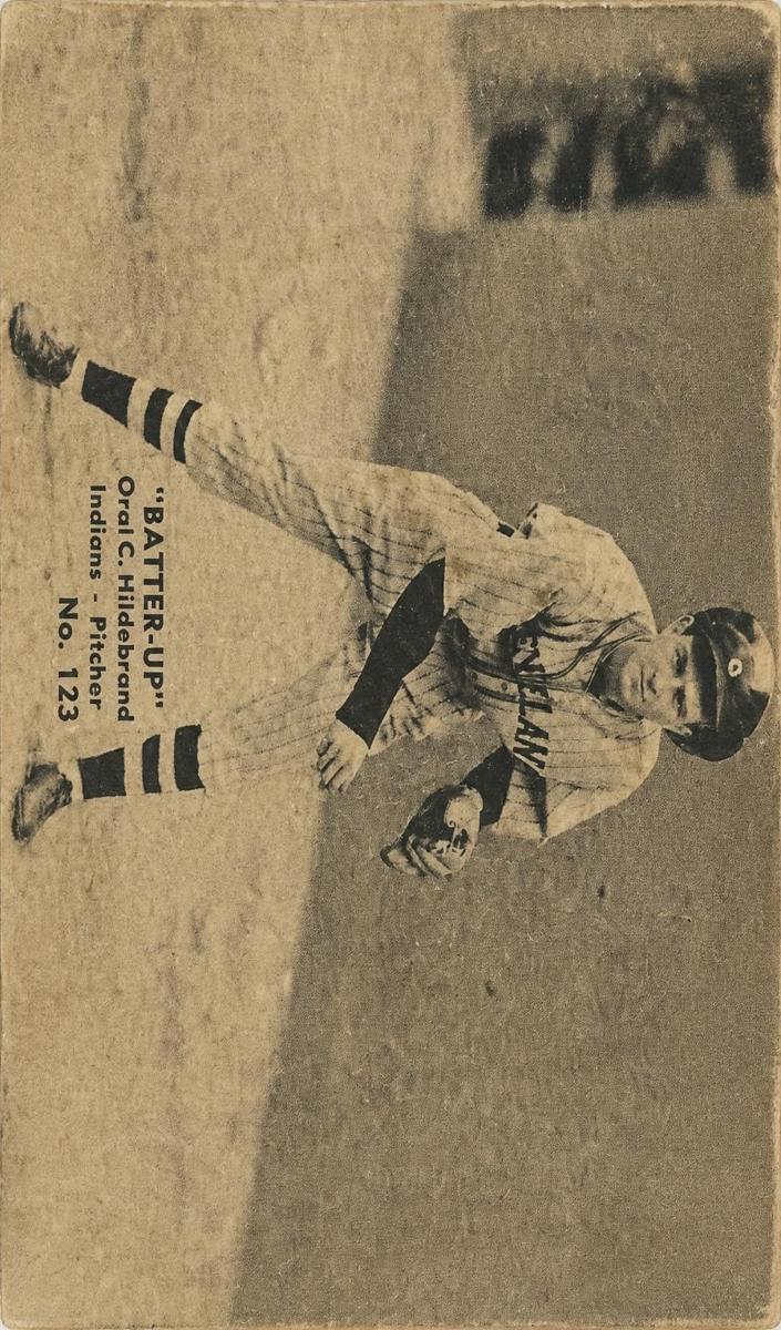1934 R318 Batter-Up Oral Hildebrand #123 card