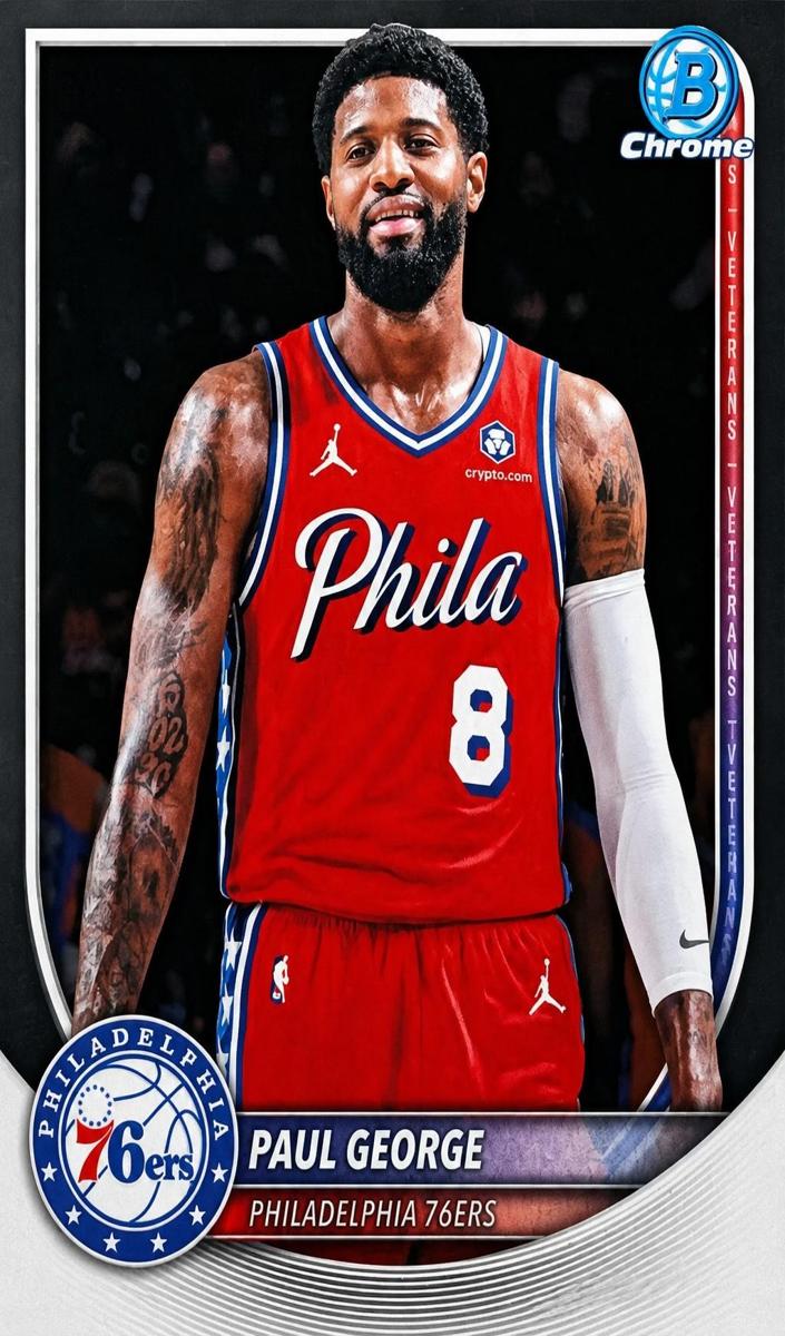 Paul George 2025 Bowman Basketball card