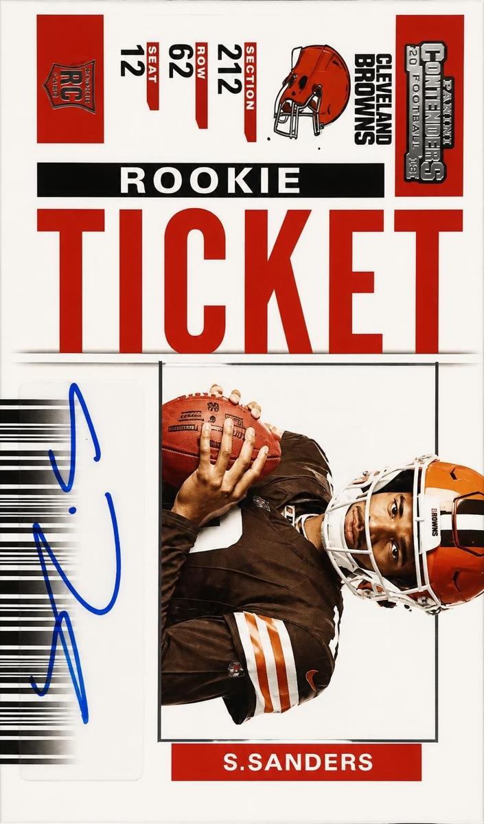 2025 Panini Donruss Optic Passing Grade Autograph Shedeur Sanders #3 card