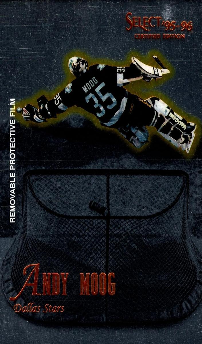 1995 Select Certified Andy Moog [Mirror Gold] #77 card