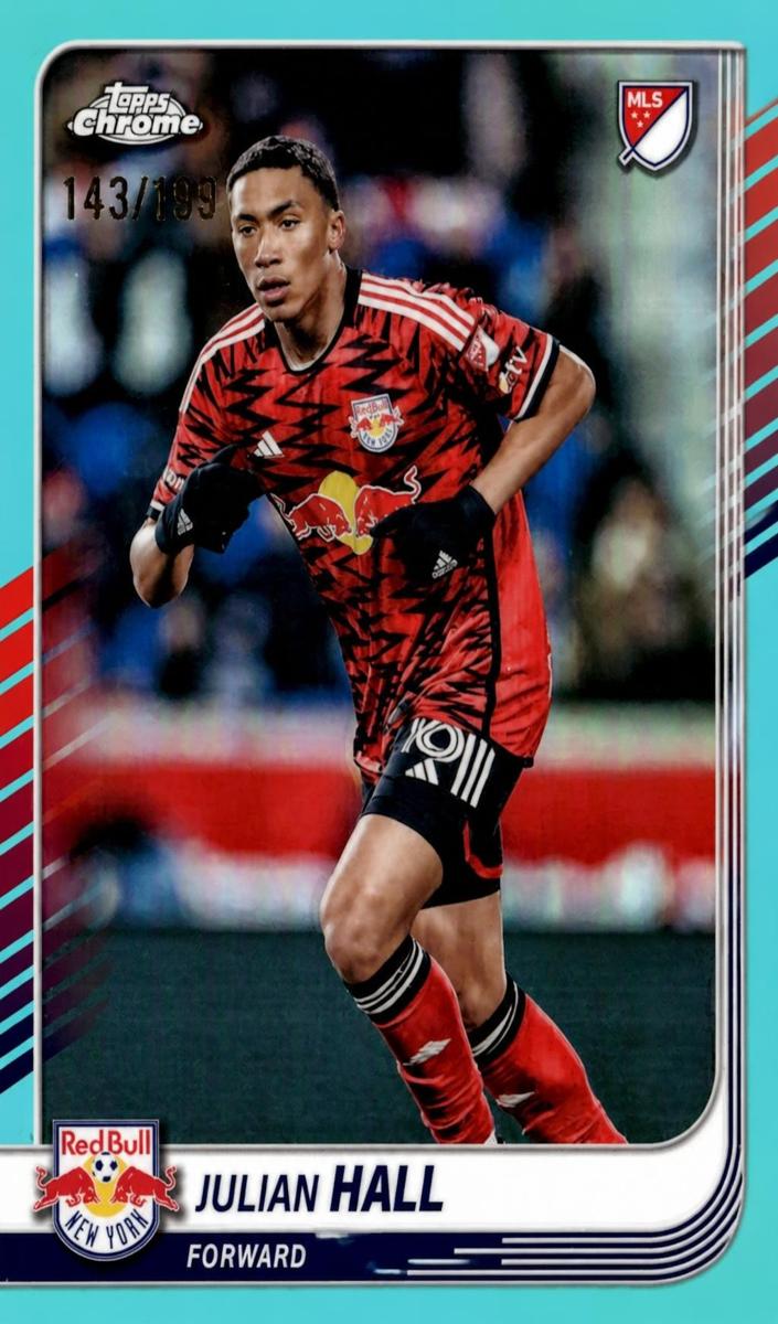 Julian Hall 2025 Chrome MLS Soccer card