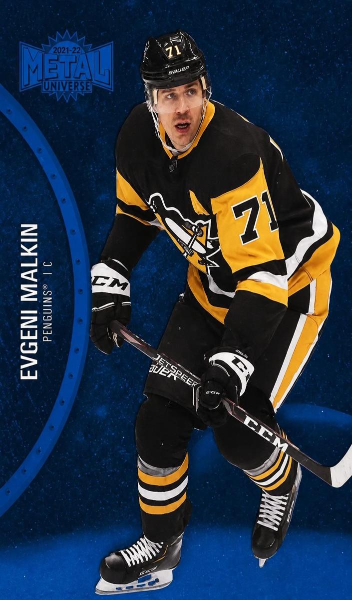 2021 Skybox Metal Universe Evgeni Malkin [Blue Spectrum] #42 card