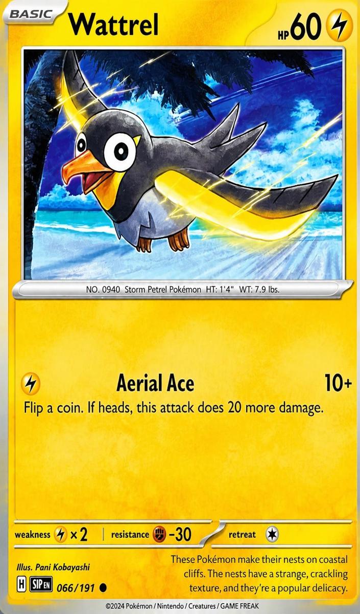 Wattrel 2024 Pokemon Scarlet & Violet Surging Sparks