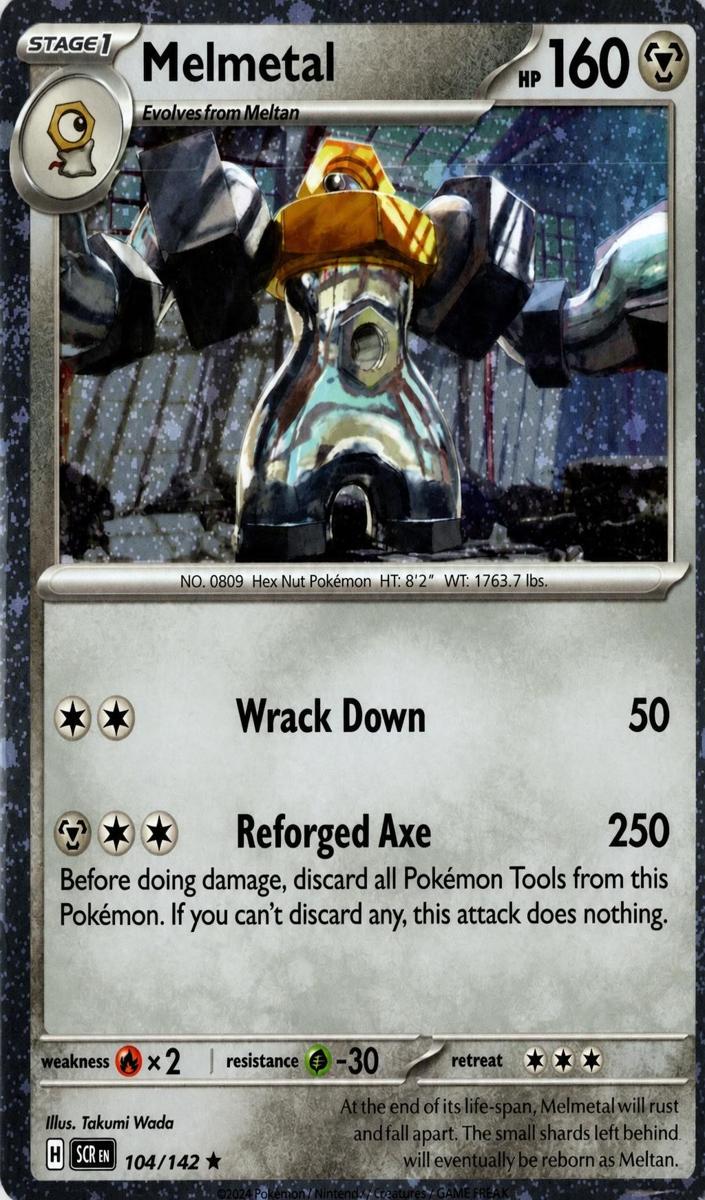 Melmetal 2024 Pokemon Scarlet & Violet Stellar Crown