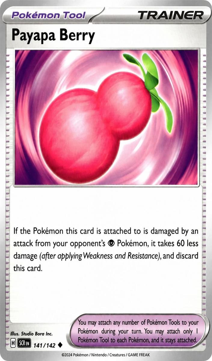 Payapa Berry 2024 Pokemon Scarlet & Violet Stellar Crown
